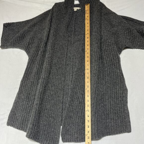 Toad & Co San Ysidro Wool Cardigan Womens Small Gray Open Chunky Knit Sweater - Picture 8 of 12